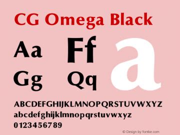 cg omega font|cg omega font microsoft.